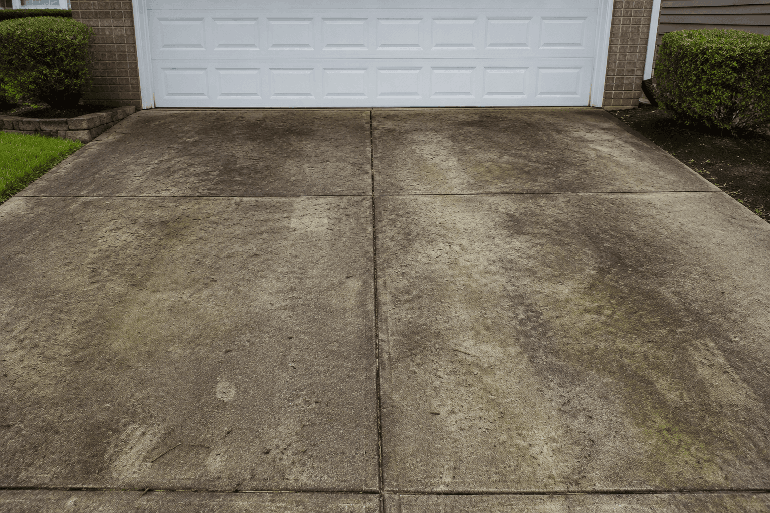 Pressure Washing result, before